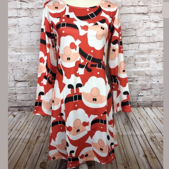 Cupshe Christmas Santa Claus Long Sleeve Dress S - Picture 5 of 8